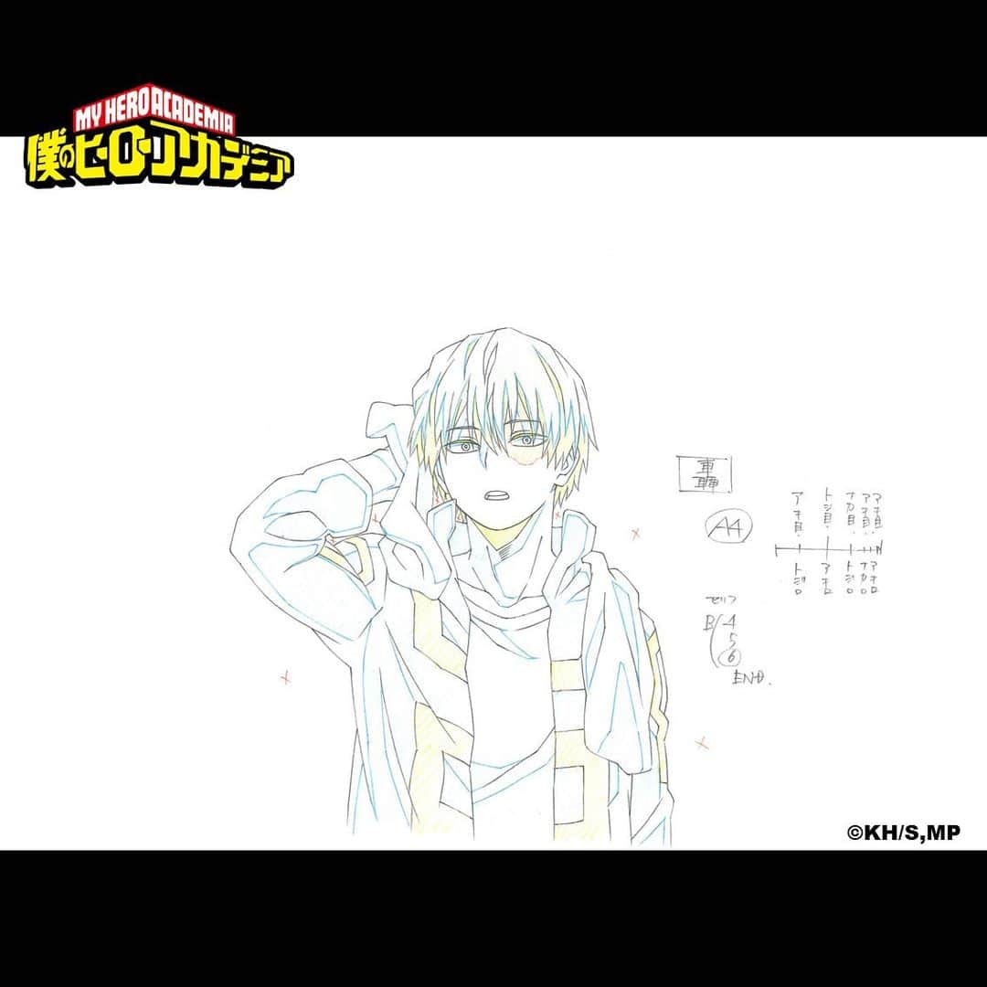 のインスタグラム：「TVアニメ『#僕のヒーローアカデミア 』 6期最終第25話(通算138話)「つながるつながる」から、#轟焦凍 #ショート の原画を公開!  #ヒロアカ #heroaca_a #myheroacademia #season6 #原画  #アニメ #anime #shototodoroki #shoto #漫画 #マンガ #堀越耕平 #koheihorikoshi #comic #週刊少年ジャンプ #shonenjump #ヒーロー #HERO #ヴィラン #VILLAIN」