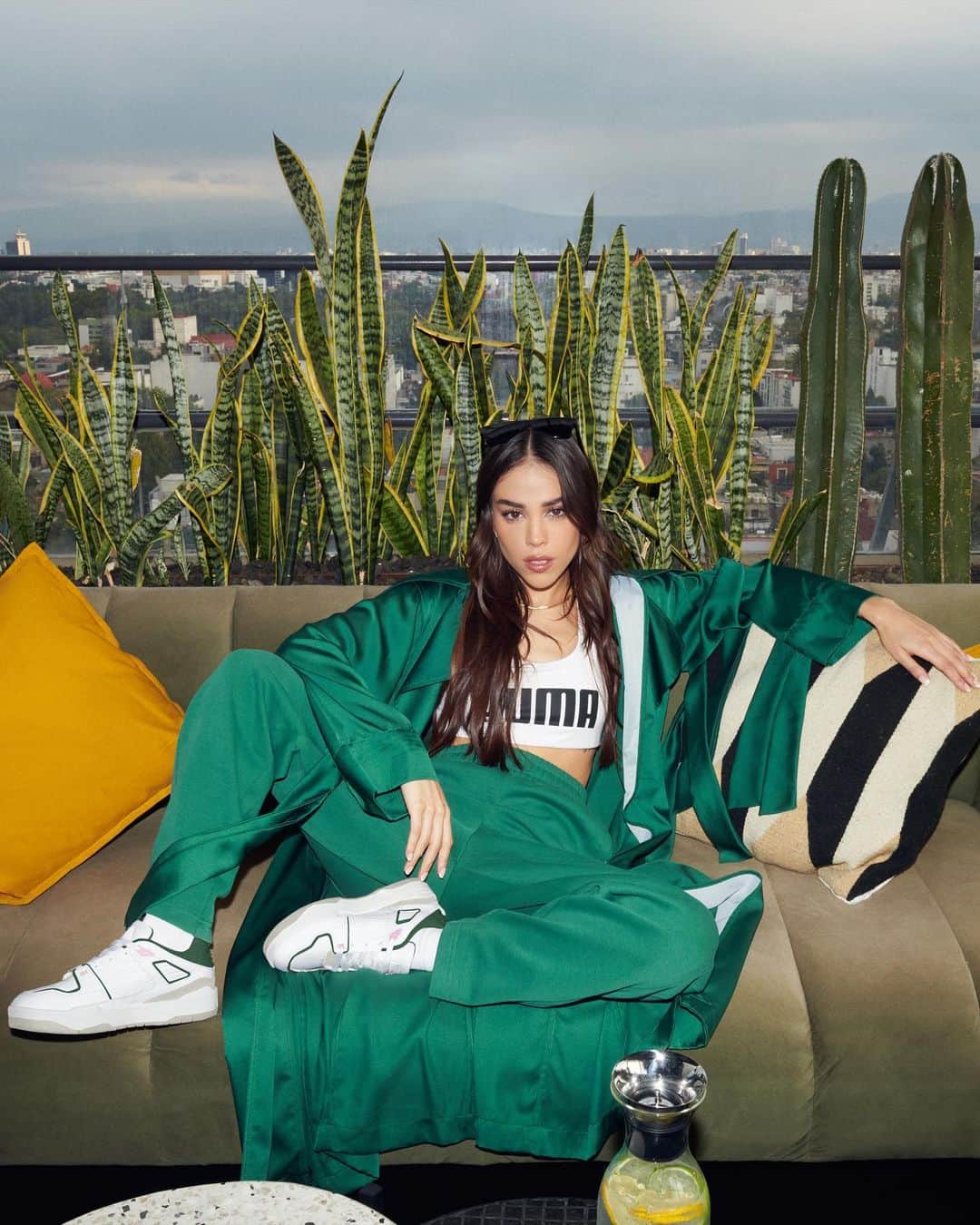 Danna Paolaのインスタグラム：「Bringing new energy to the stage with a classic #Slipstream 😮‍💨  “A classic style is an elegant piece that lasts through different fashion seasons and can be mixed and matched with any outfit, in any situation.” - @dannapaola」