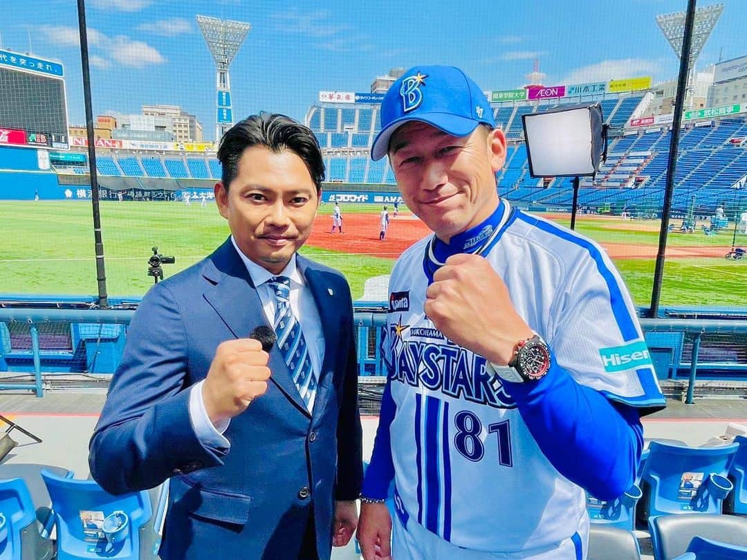 今井翼さんのインスタグラム写真 - (今井翼Instagram)「今年こそ  横浜優勝！  #横浜DeNAベイスターズ #三浦大輔 監督 #今年も熱く応援 #TBS #S1 #withbaystars  #横浜今井」4月1日 23時46分 - tsubasaimai_official