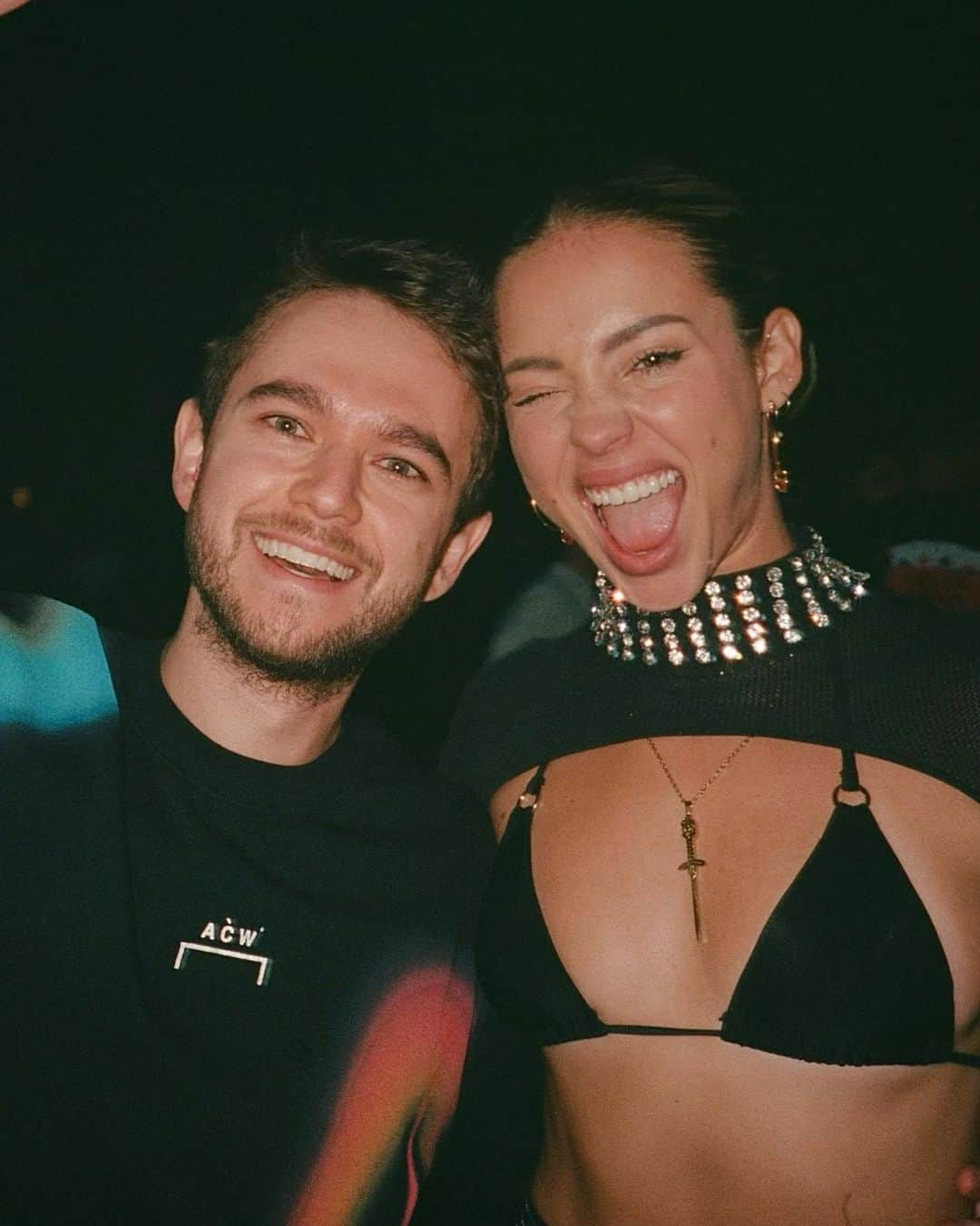 チャーリー・ジョーダンのインスタグラム：「CHEEESE from @zedd and I > feeling very thankful for everything lately. Gratitude 🙏 especially bc I’m on my way to @tecatepalnorte ! Can’t wait to be back in Monterrey 🌹」