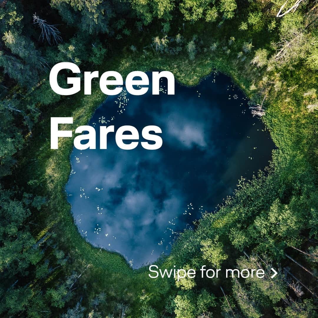 のインスタグラム：「Together on the path to sustainability.  To make it easier and convenient for anyone wanting to travel more sustainably on all European connections, we’ve launched our new Green Fares.  Not an add-on, but a fully bookable fare. With this fare, 20% of flight-related CO2 emissions are reduced by using sustainable aviation fuel (SAF) and the remaining 80% of CO2 emissions are offset by an equivalent contribution to high-quality climate protection projects. All that without giving up on all the benefits of the Economy Classic or Business Saver fare, as well as flexible rebooking options and an additional 20% status and award miles.  We want to continue connecting people, cultures, and economies  but in a more sustainable way.  #Lufthansa #MakeChangeFly」