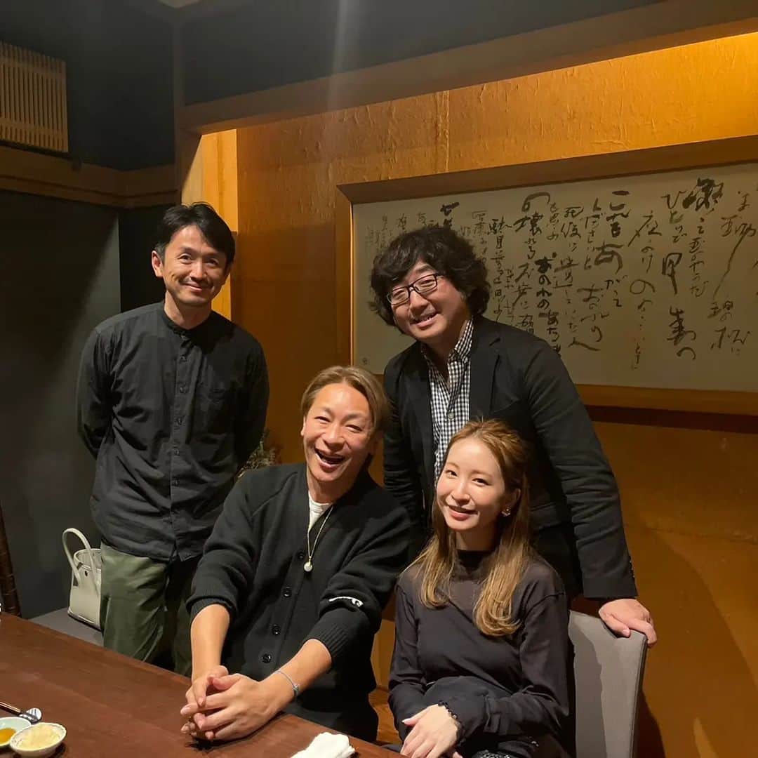 森川亮のインスタグラム：「おぐねーと色々美容の話しました。学び多かった。」