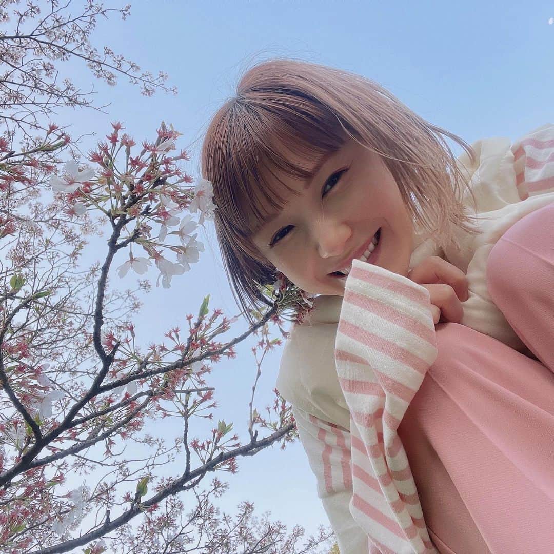 Kecoriのインスタグラム：「桜散る前にね！！🌸✨ ずっと春だといいのにね！！  #4月#Kecori#🌸」
