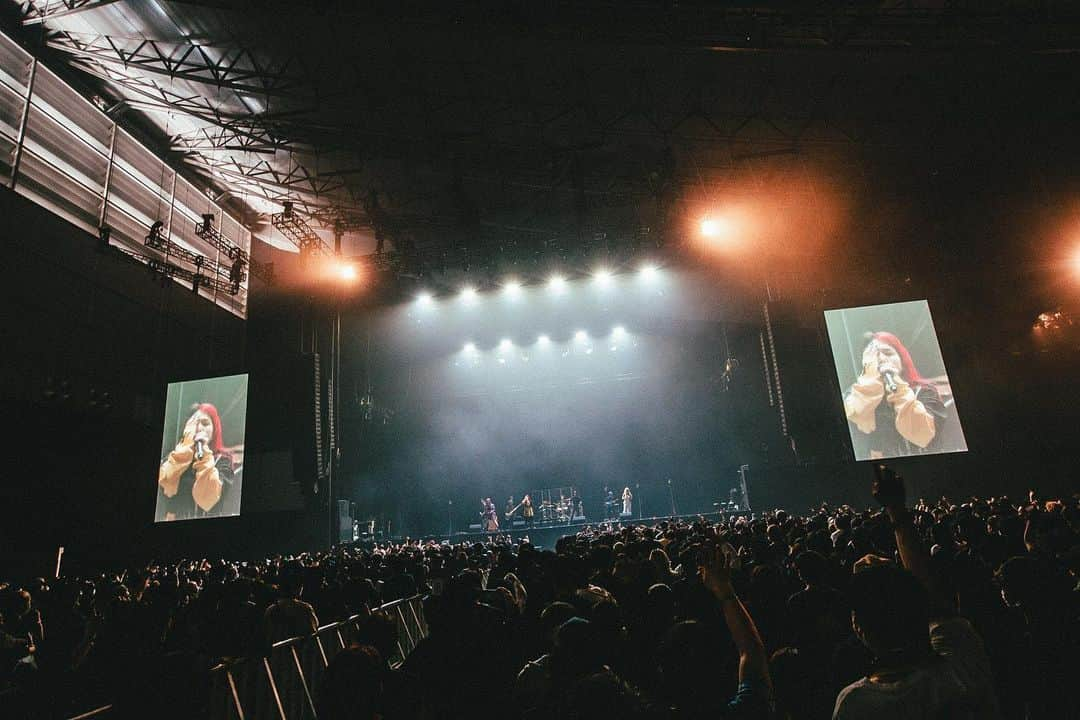 我儘ラキアのインスタグラム：「2023.04.01  Thanks！ KNOTFEST JAPAN 2023！  photo by @nekozephoto   #KNOTFESTJAPAN #KNOTFEST #ノットフェス #WAGAMAMARAKIA」