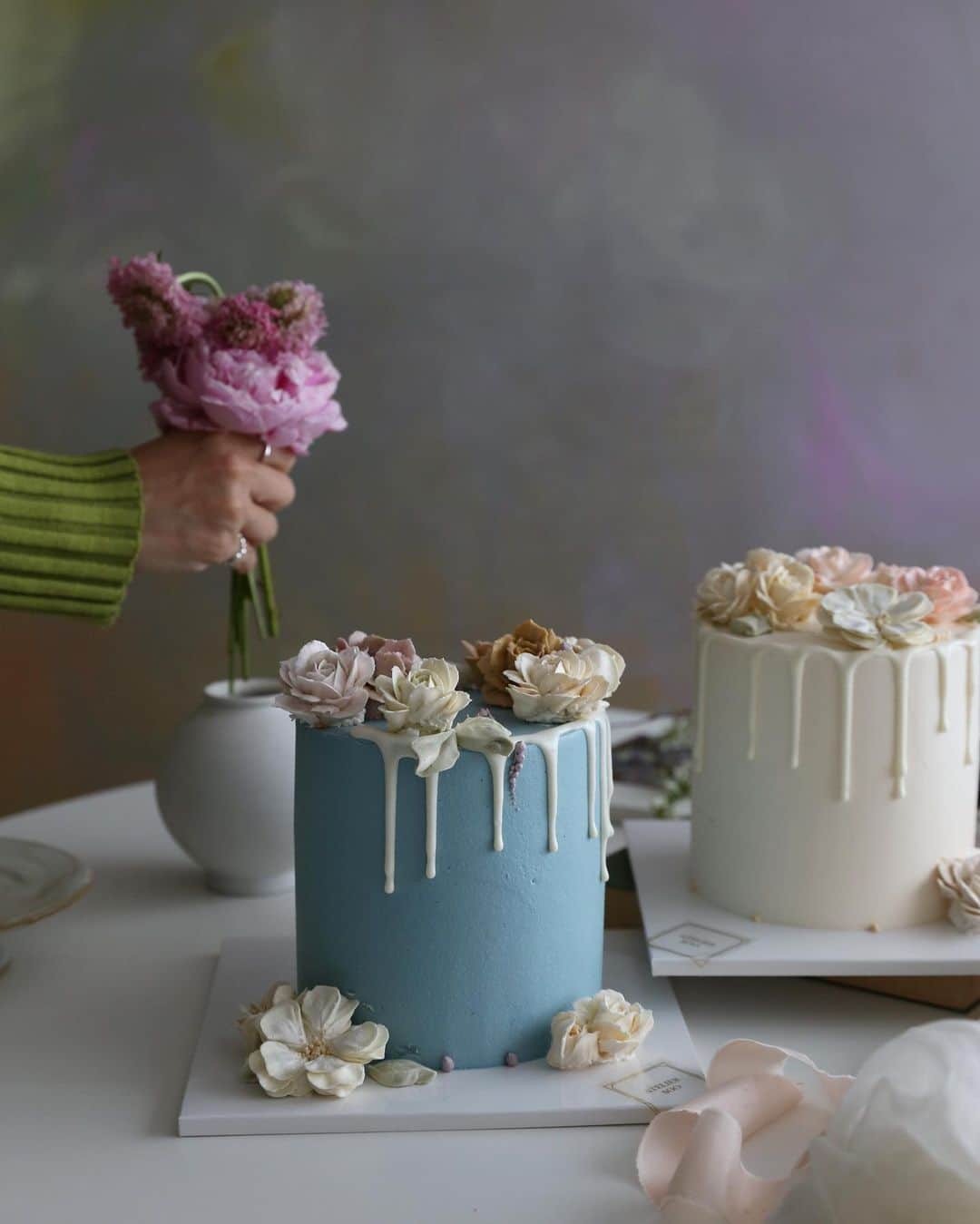 청담 수케이크 (atelier soo)のインスタグラム：「ㅡ Basic cake 🎂」