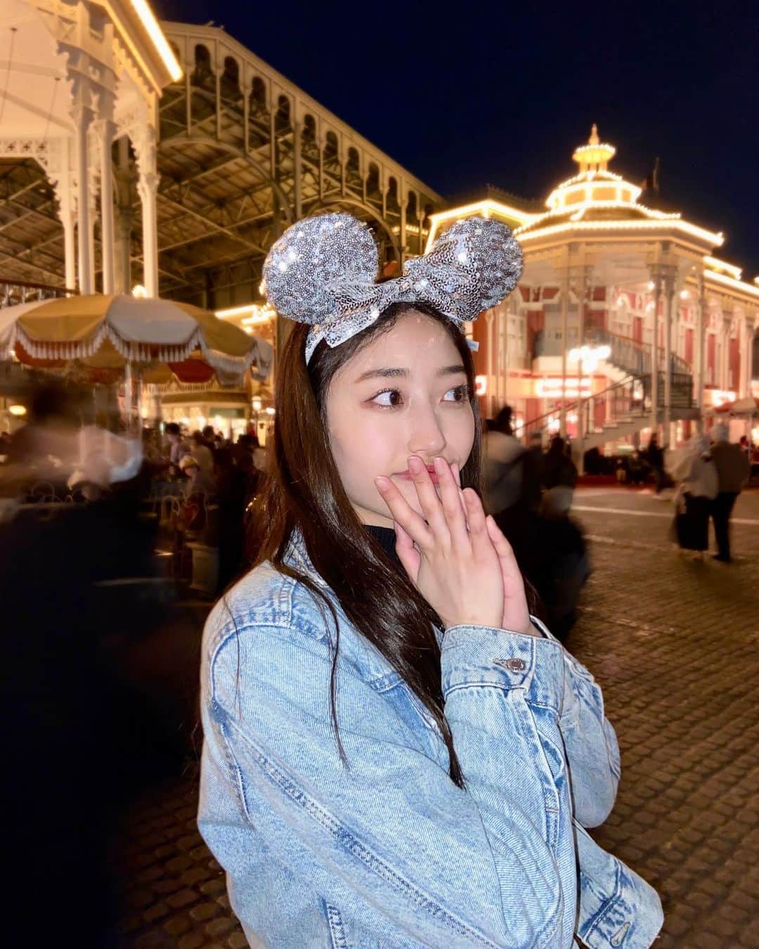 高野渚のインスタグラム：「. 最高の時間🤍 . #ディズニーランド」