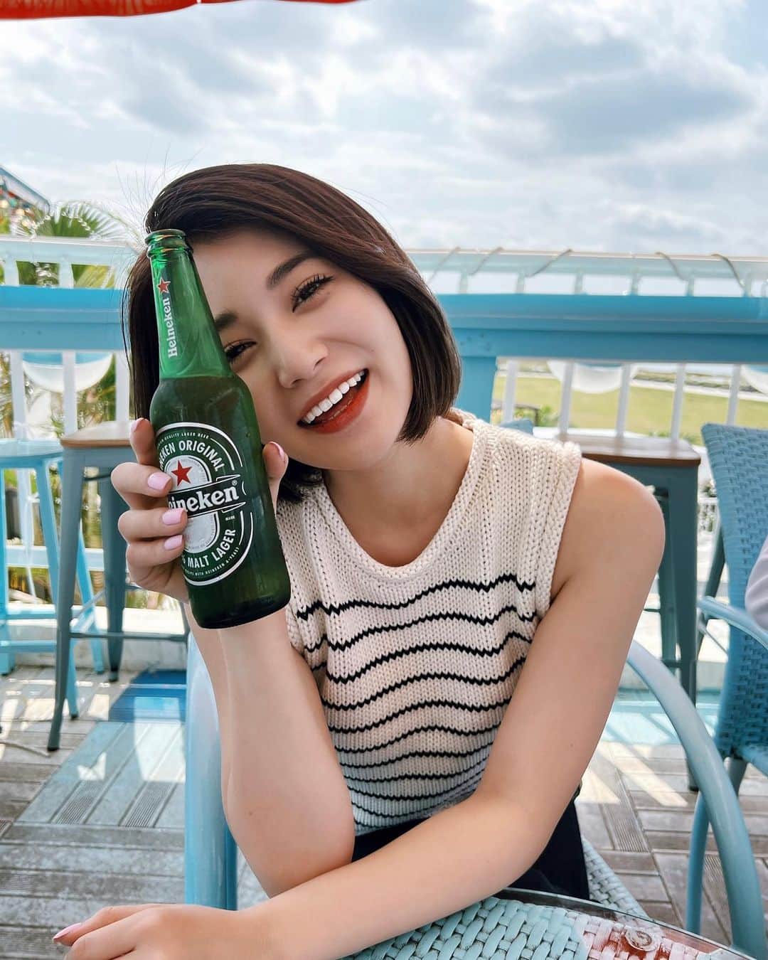 浪花ほのかのインスタグラム：「はいねけん🍺🤣👌🏻笑」