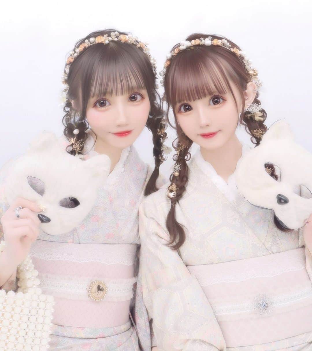 のインスタグラム：「ひなりちゃんと浅草デートいってきたよー🌸♡ 一緒に歩いてたら、おばさんに「双子？？」って間違えられた( ¨̮ ) . #浅草 #浅草浴衣 #浅草デート #浅草着物レンタル #浴衣女子 #浴衣デート」