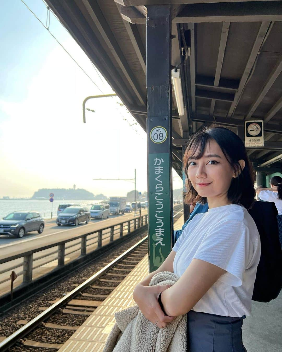 フィフィヨナ・アプリアニのインスタグラム：「Kamakura 🚃 🏀」