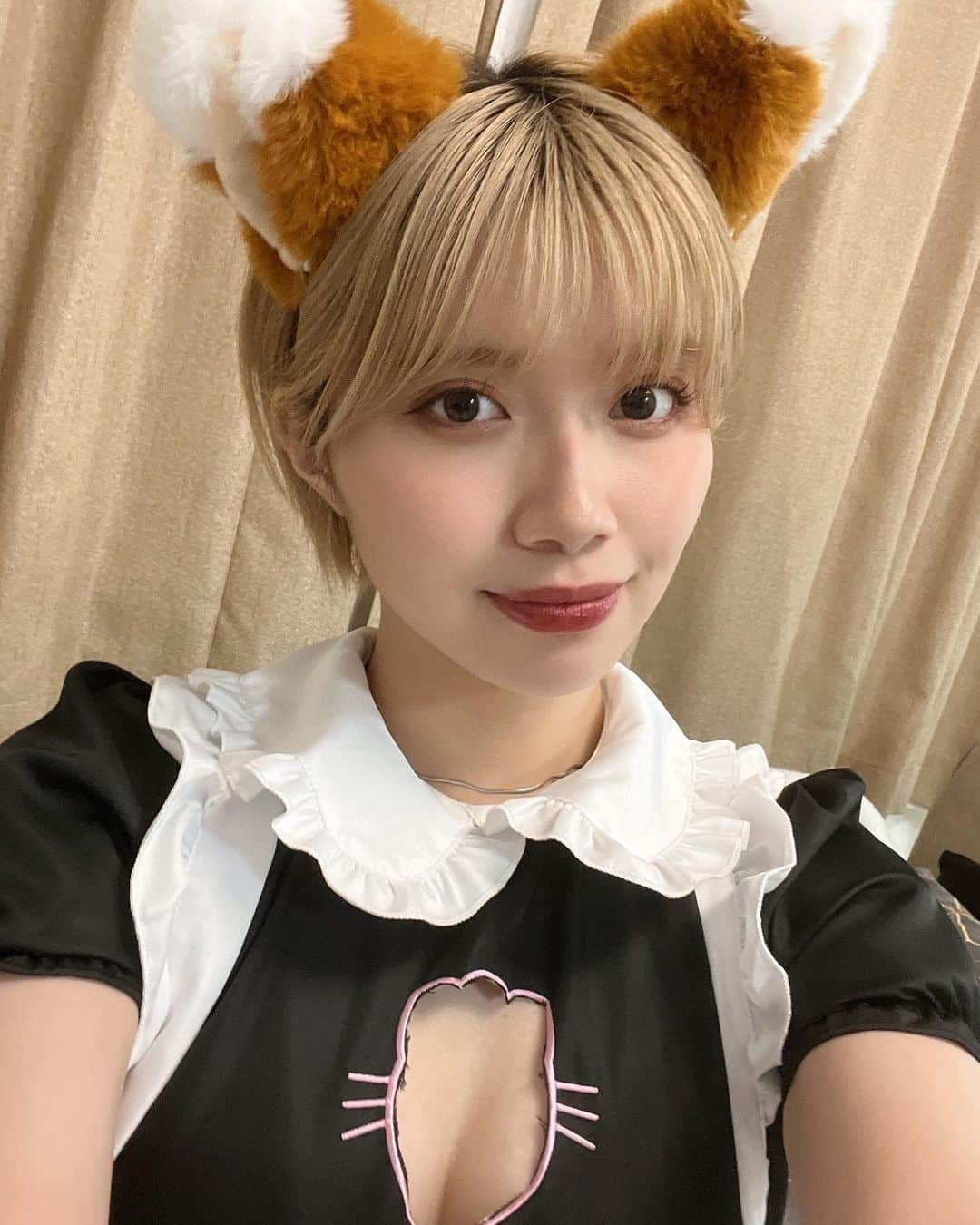 石原希望のインスタグラム：「きつねじゃないです犬です🐶 #石原希望」