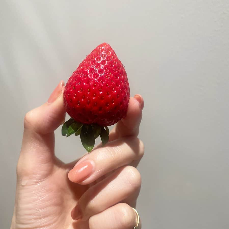 長江愛美さんのインスタグラム写真 - (長江愛美Instagram)「あまりん🍓  人生で食べたいちごで1番甘かったかも🥺❤️  てくらいあまあまでした❤️  美味しすぎっ😠❤️  #あまりん #あまりん🍓  #いちご #strawberry」4月1日 22時35分 - manamin.512