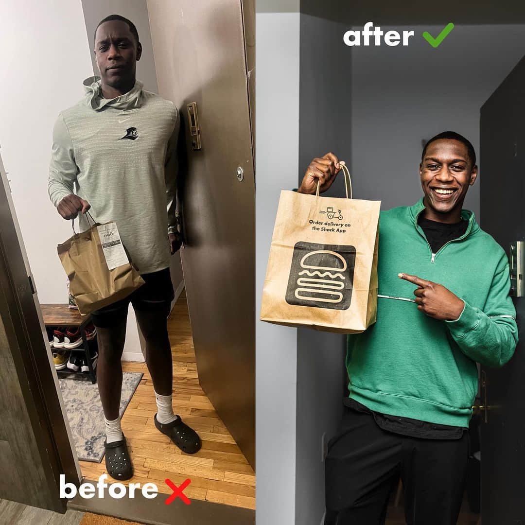 SHAKE SHACKさんのインスタグラム写真 - (SHAKE SHACKInstagram)「It’s time to put an end to bad 'proof of delivery' photos. Now for a limited time, when you order delivery on the Shack App, we’ll deliver your Shack favorites + a flattering portrait at no extra charge—simply tap the "Take my portrait" option at checkout!」4月1日 22時38分 - shakeshack