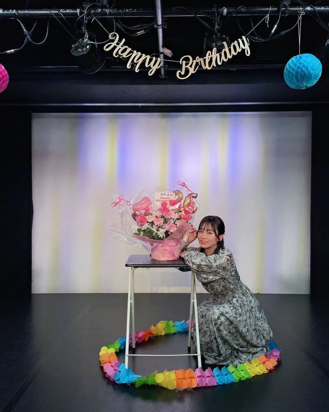 内木志のインスタグラム：「バースデーイベント Thank you🩵 誕生日前なのであんまり実感なかったけどお祝いしてくれてありがとうございました☺️ #バースデーイベント」