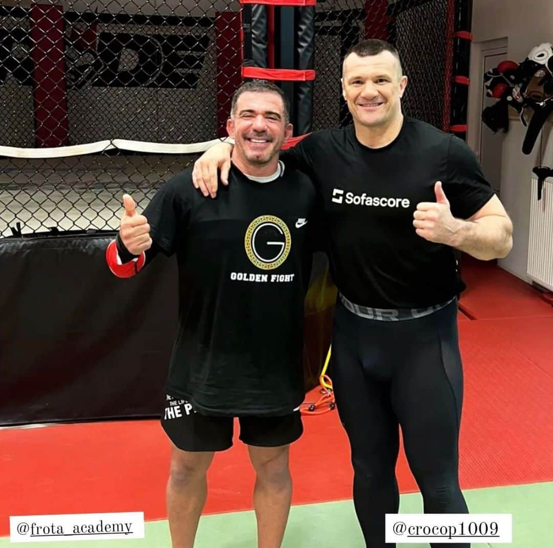 ミルコ・クロコップのインスタグラム：「Sinoć me posjetio Augusto Frota,BJJ profesor i pokazao mi je par novih trikova😀👊」