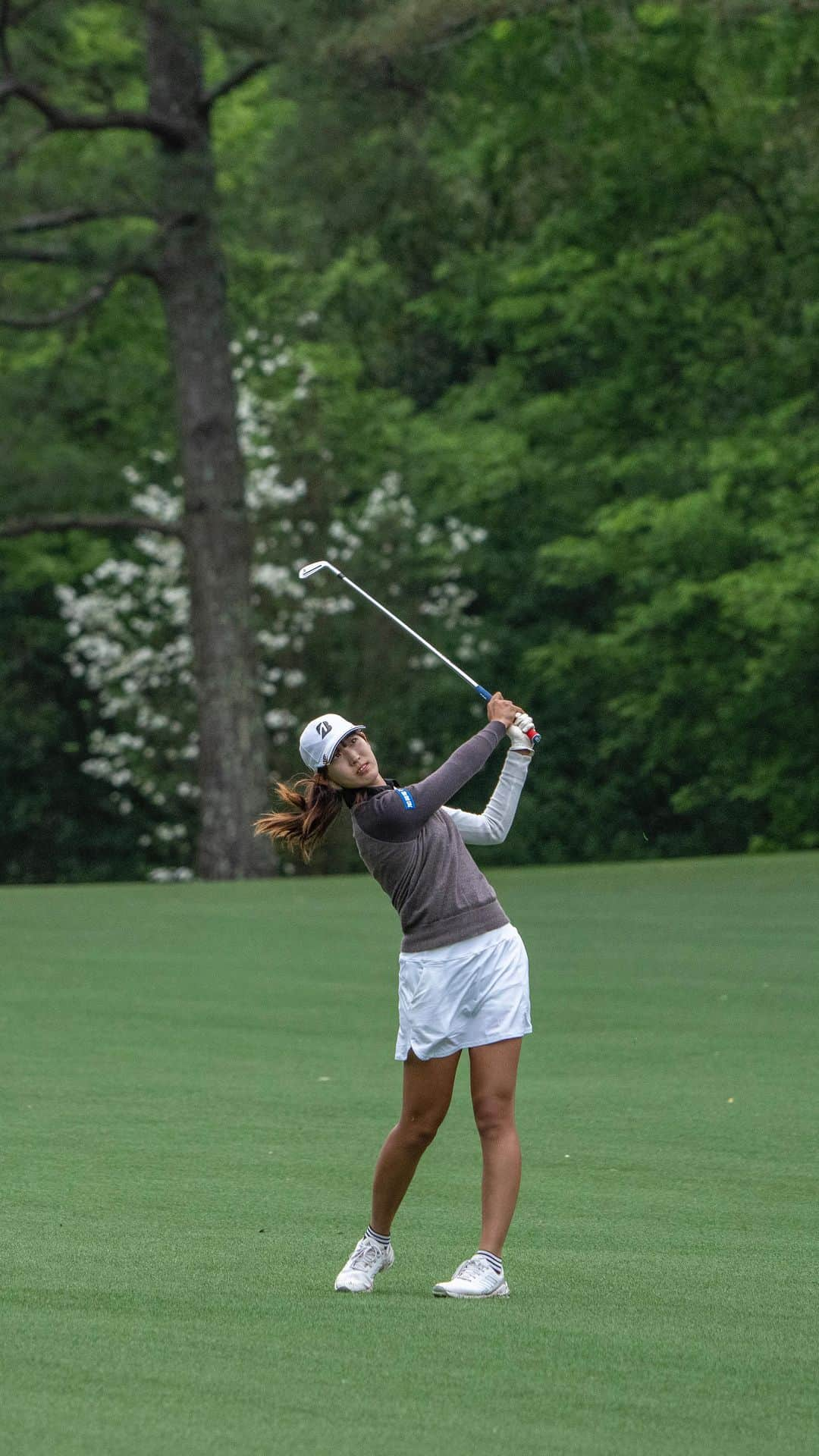 馬場咲希のインスタグラム：「Saki Baba starts her final round at Augusta National with four birdies.  #ANWAgolf」