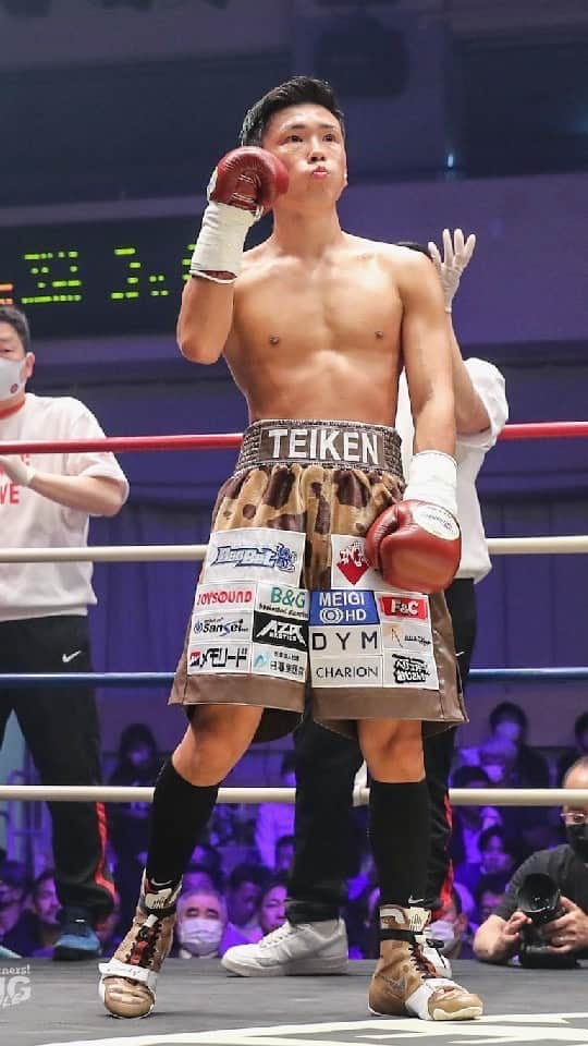 岩田翔吉のインスタグラム：「応援ありがとうございました🧨❤️‍🔥 #岩田翔吉 #knockout #highlight #ko #boxing #boxeo」