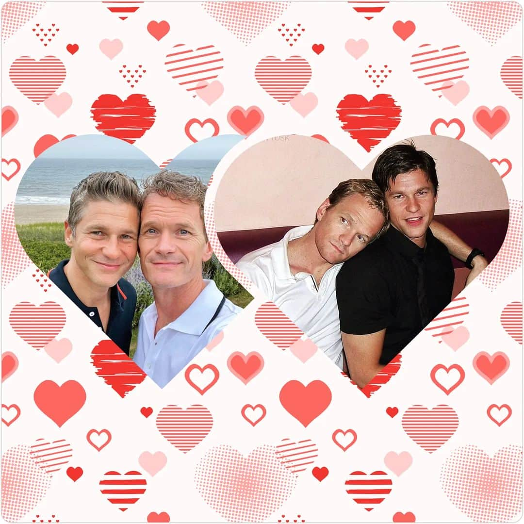 ニール・パトリック・ハリスのインスタグラム：「Happy Anniversary to Neil & David! 19 years! 🥰❤️ #neilpatrickharris #davidburtka #nph #db #tagsforlikes #actors #lovethem #handsome #chef #anniversary #19years #myedit #couple #husbands @nph @dbelicious 💙💙」