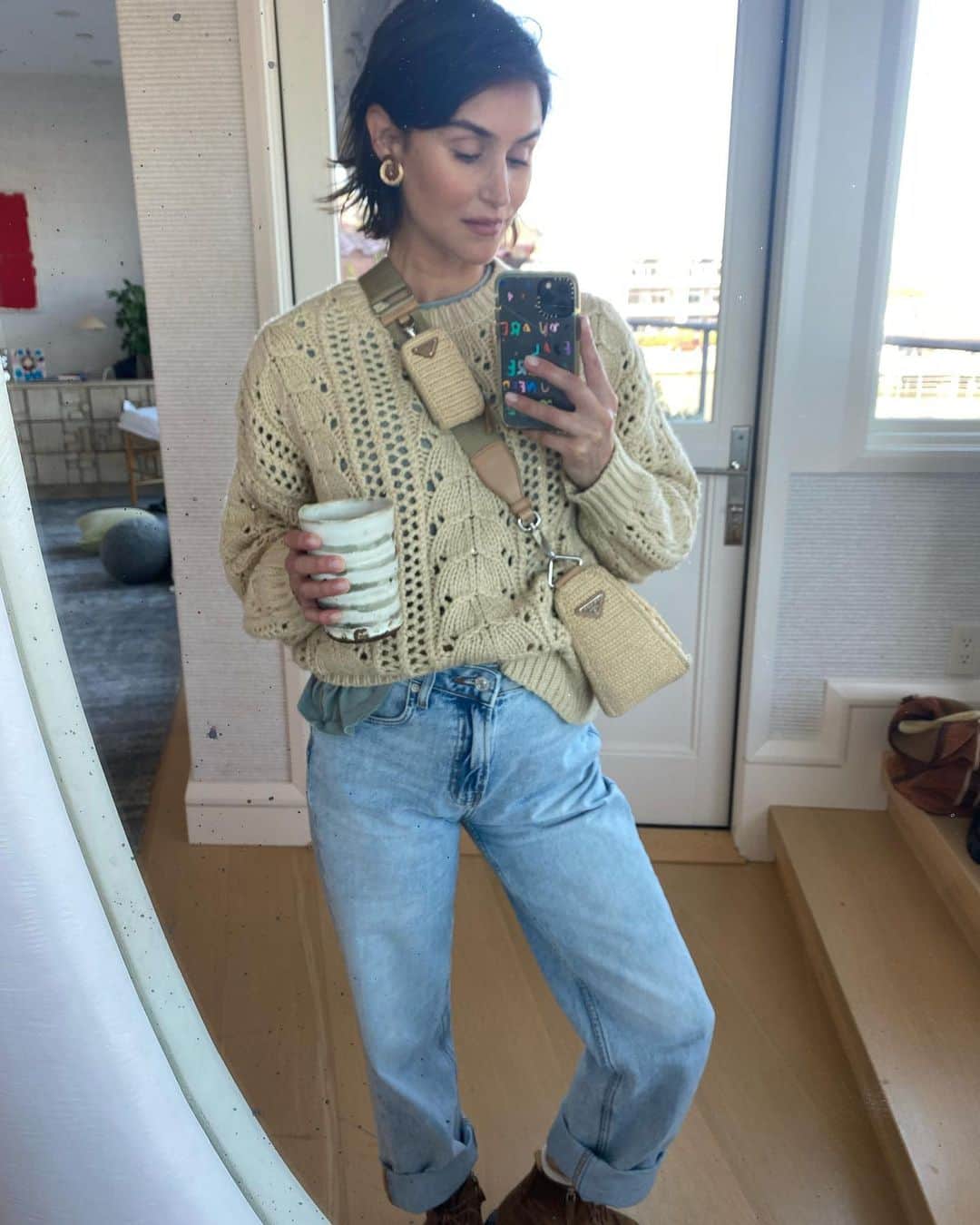 ダニジョーのインスタグラム：「Moming/Momming in the Trilby earrings」