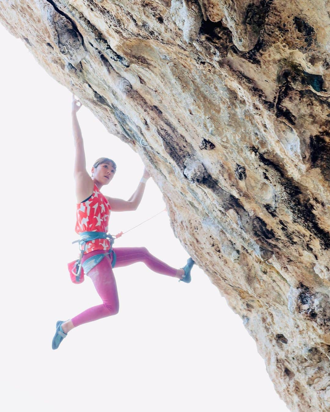 小林由佳さんのインスタグラム写真 - (小林由佳Instagram)「Amazing rocks🫰🏻🌴 send some 8B, 8A+, 8A and palmtree🙂👍🏻  @unparallelup  @mammut_japan  @guenergy_japan」4月2日 1時26分 - yuca_tan