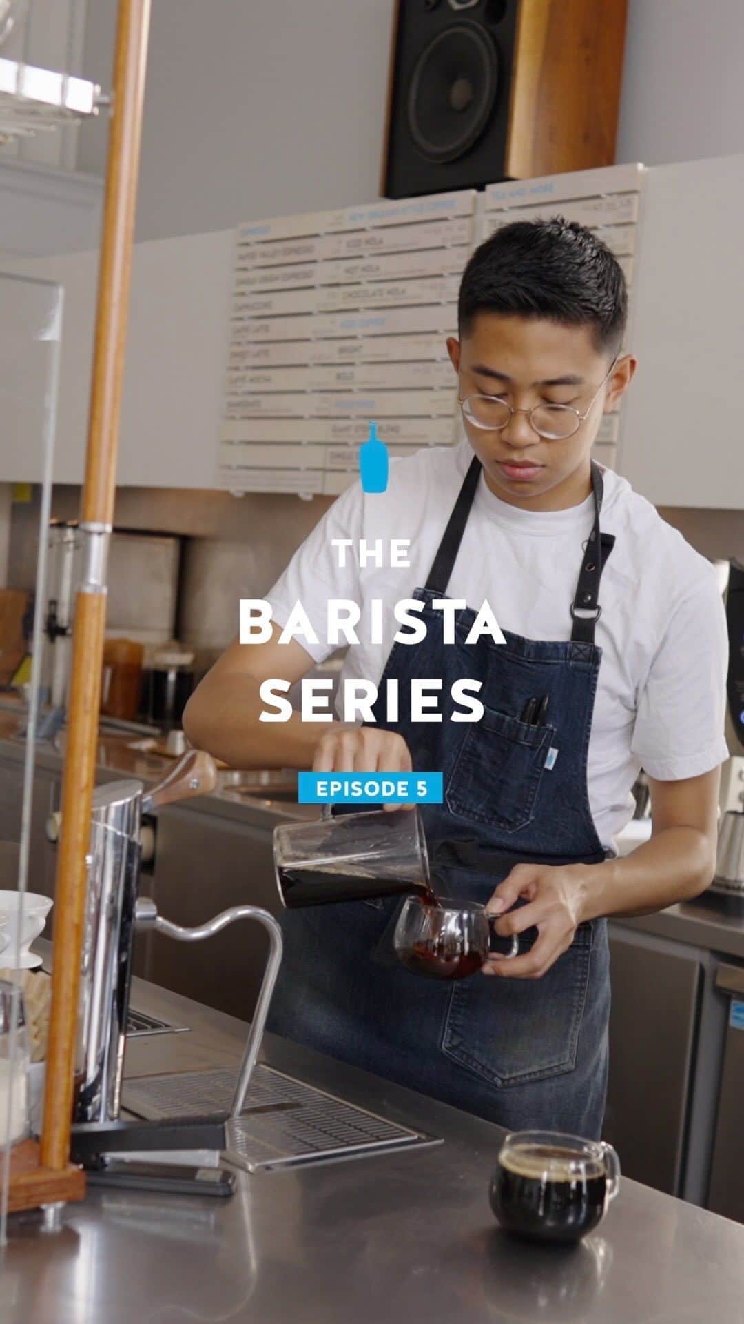 Blue Bottle Coffeeのインスタグラム：「Meet Emilio, the Assistant Cafe Leader at our Chapman Court cafe in Koreatown, Los Angeles. Watch to learn more about Emilio including his career in coffee and what he’s learned along the way.」