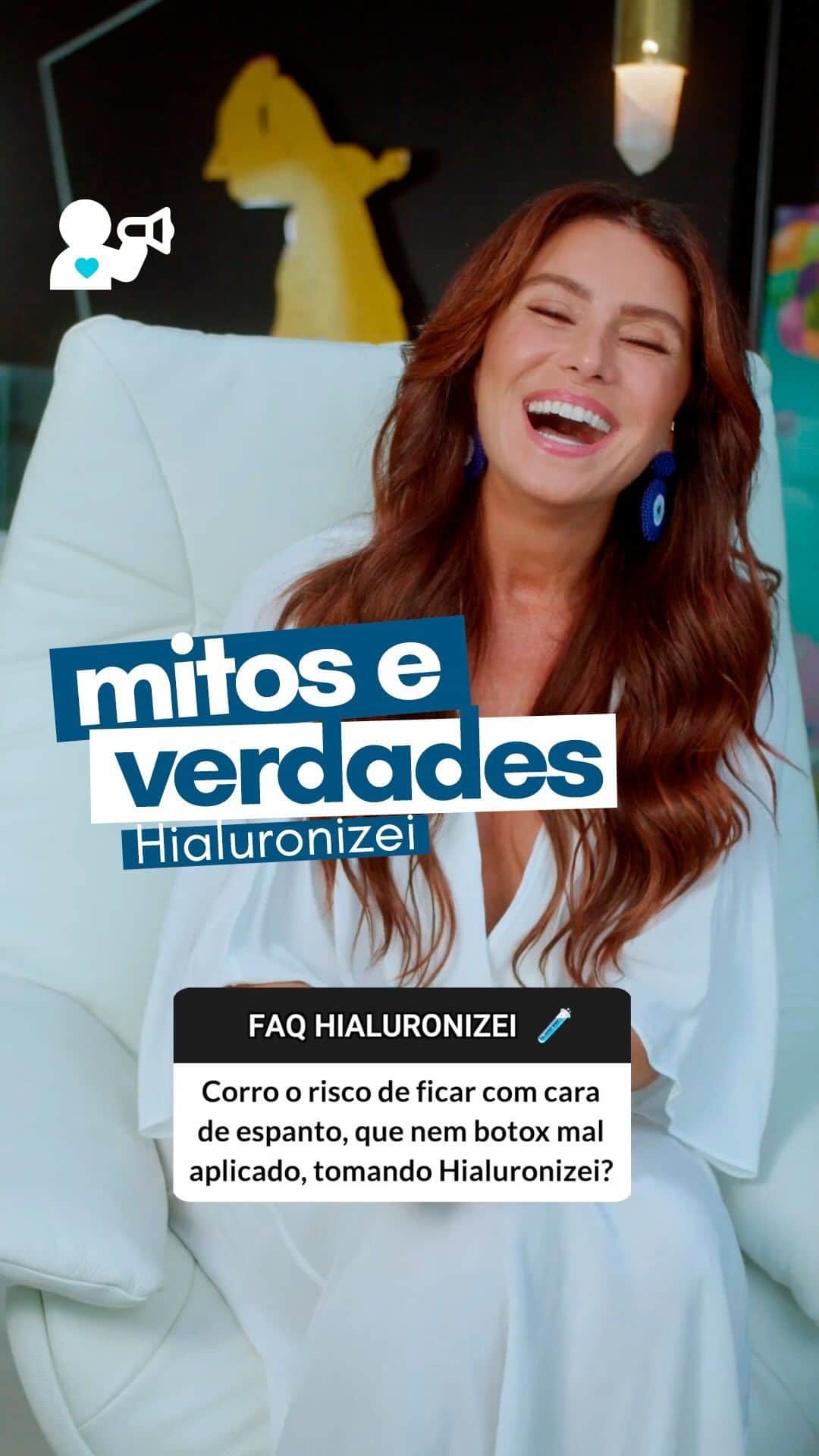 Giovanna Antonelliのインスタグラム：「No dia da mentira, como embaixadora da Hialuronizei, eu trouxe alguns mitos e verdades sobre nossos produtos 👀 Ainda tá com dúvida? Manda sua pergunta pra gente pelo WhatsApp 📱 (21)  99109-4056.  #hialuronizei #hialuroneicaps #hialuronizeigotas #acidohialuronico #silicioorganico #colageno #peleperfeita #pelelindaesaudavel #diadamentira #mitoseverdades」