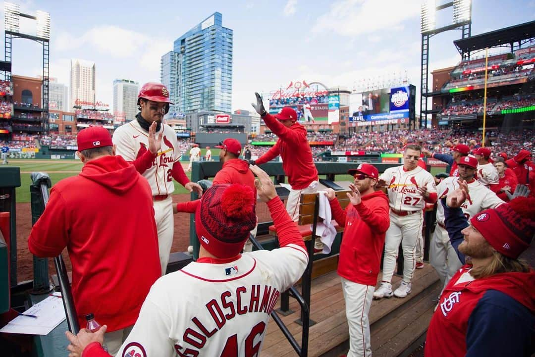 セントルイス・カージナルスさんのインスタグラム写真 - (セントルイス・カージナルスInstagram)「The 1st W of 2023! 🙌」4月2日 6時42分 - cardinals