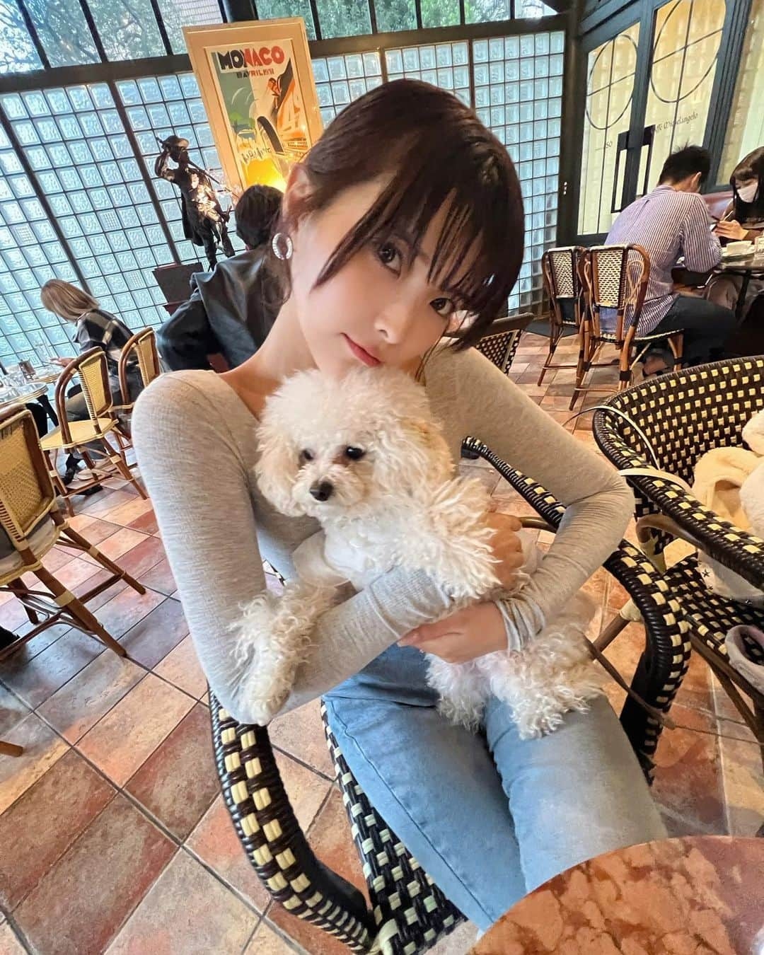 ききまるさんのインスタグラム写真 - (ききまるInstagram)「カフェ活☕️🐶」4月2日 18時40分 - kikigram_97