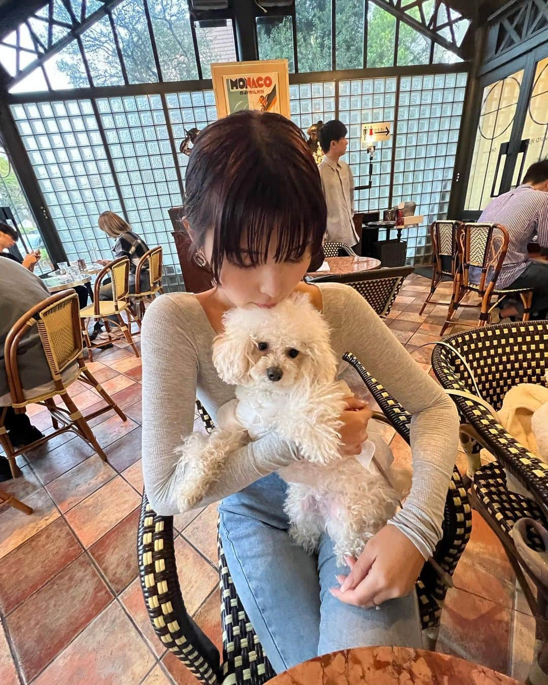 ききまるさんのインスタグラム写真 - (ききまるInstagram)「カフェ活☕️🐶」4月2日 18時40分 - kikigram_97