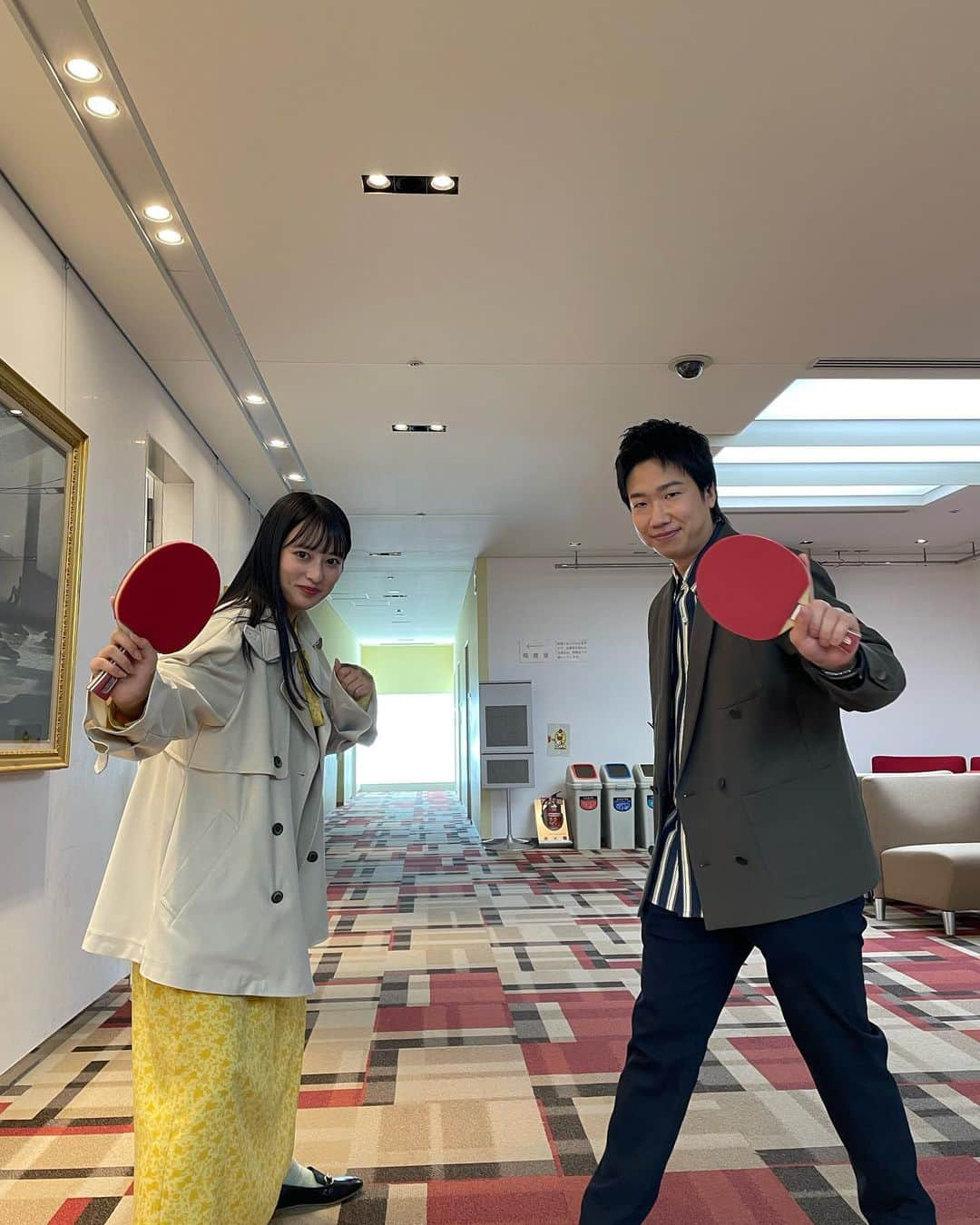 国本梨紗さんのインスタグラム写真 - (国本梨紗Instagram)「水谷さんにプロデュースラケット🏓をいただきまして… 早速家で素振りしてみました！笑ありがとうございます！  今週もズムサタありがとうございます！  アウター @cocodeal_official ワンピース @sly_official ローファー @dianashoespress」4月2日 19時30分 - risa__kunimoto