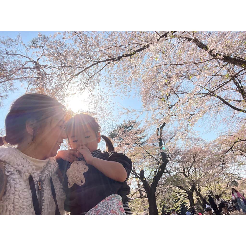 山田真以さんのインスタグラム写真 - (山田真以Instagram)「お花見🌸 今年は久しぶりに中目黒の桜を見に。 思い出深い場所なので懐かしかった〜！  大宮公園は葉桜に向かっていました🌸🍃 娘が体を張ってカメラマンをしてくれました📷9,10枚目↪︎ 行き交う人に笑われましたが… カメラを見たら見事なお写真が撮れていました👏 #お花見#さくら#桜#中目黒#大宮公園#🌸」4月2日 12時04分 - maaai.yamada