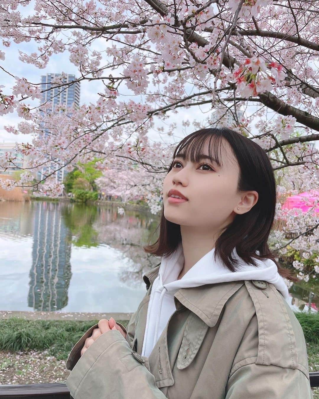 のインスタグラム：「××  みなさん、お花見は行きましたか？ 私は先日上野のお花見を楽しんで来ました😄  上野東照宮も行ってきました。 この前、絵馬を返しに日光へ行ったので家康のファンかもしれないです。  上野東照宮で桜の御朱印を頂いて、可愛い御守りが無いか見ていたら、なんと手塚治虫先生のユニコがいました。こんな所で推しに会えるとは思いませんでしたのでそんなのは絶対に買いました。(不思議な日本語)  上野のお花見といえばむかし、ファンの人たちとお花見オフ会をしたのを思い出します。 日が落ちてから、こわ〜い声で桃太郎を話した事をよく覚えています🍑 本当に楽しかったな〜〜  この日は番組で仲良くなった人たちで久々に集まったよ！ みんな大きくなってた😄  × × ×  #お花見 #上野東照宮 #上野 #上野恩賜公園 #桜」