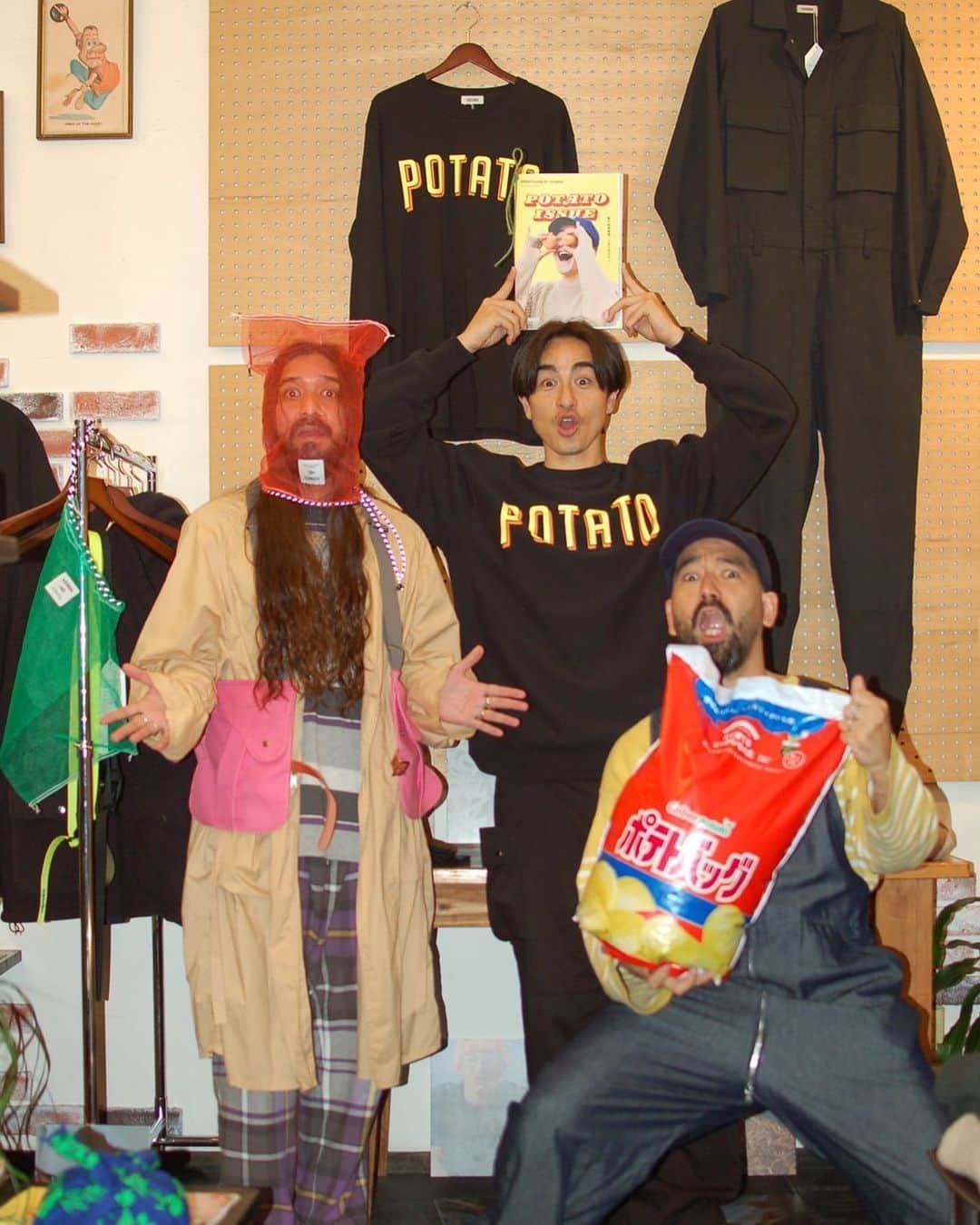 のインスタグラム：「ジャガイモはナス科です！  【POPUP with KEIMEN(2023AUTUMN＆WINTER)】 COLLECTION "POTATO" 2023.4/1(SAT)⇒4/2(SUN) AM13:00 OPEN - PM21:00 CLOSE. @plantandsoil_okinawa  @pshimon0408  @dan_shinjo」