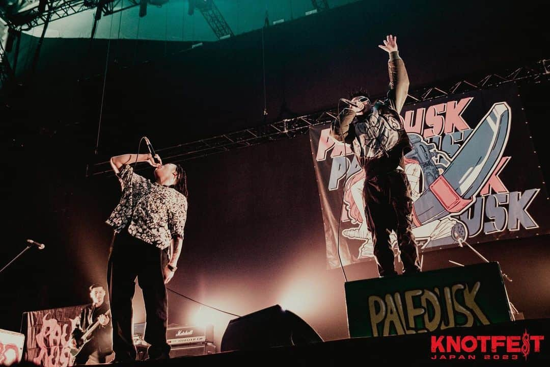 VIGORMQNさんのインスタグラム写真 - (VIGORMQNInstagram)「@knotfestjapan Big s/o to @paledusk_jpn ⁡ #Paledusk #Im_ready_to_die_for_my_friends  #VIGORMAN #knotfest #knotfestjapan #knotfestjapan2023 #ノットフェス #ノットフェスジャパン」4月2日 19時57分 - vigor_insta