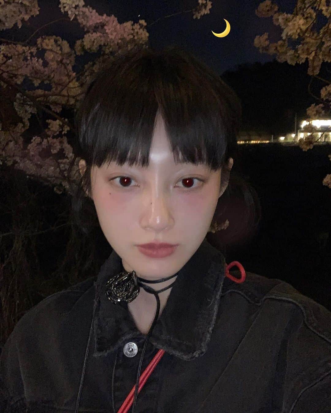 のインスタグラム：「🌙🌸🌙」