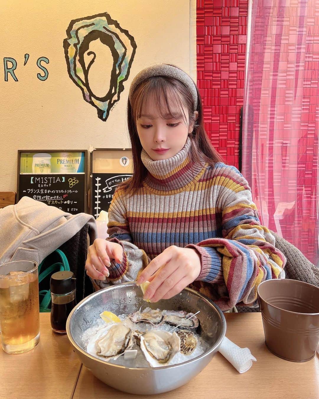 桃乃木かなさんのインスタグラム写真 - (桃乃木かなInstagram)「隣の客がよく牡蠣食う客だった時の写真」4月2日 15時47分 - kana_momonogi
