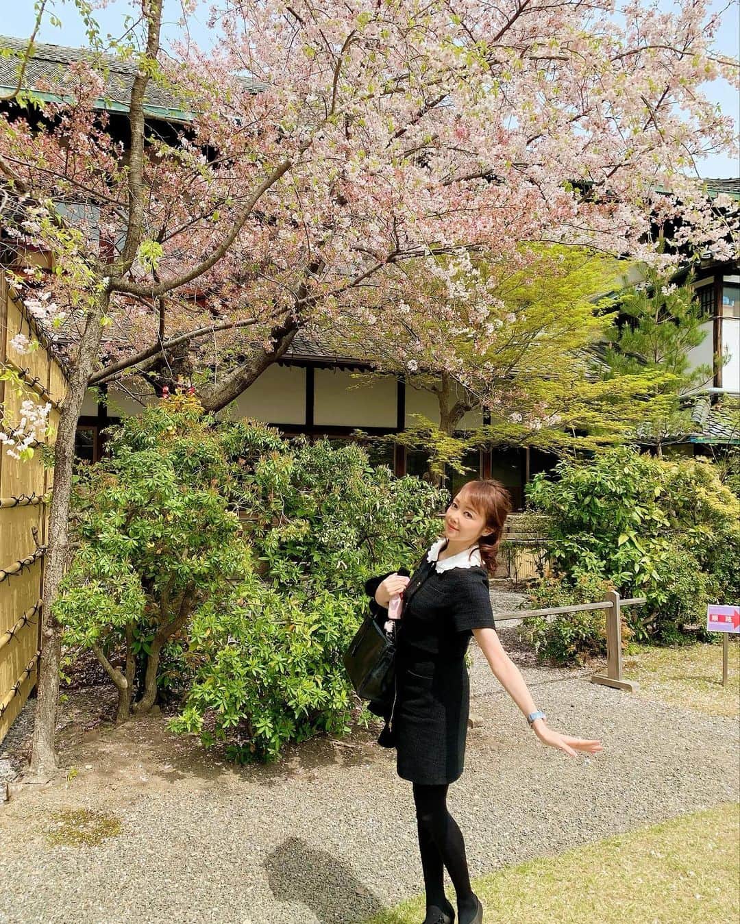 麻生あくらのインスタグラム：「新しくなった歌舞練場での都をどりへ🌸  華やかだったなぁ🌸🌸🌸 真生ちゃんのお茶席🍵に やーちゃんの舞💕眼福✨✨  フォトブースで ついやってしまう🤣🩰  #都をどり #祇園甲部歌舞練場 #真生 ちゃん #まめ弥 やーちゃん」