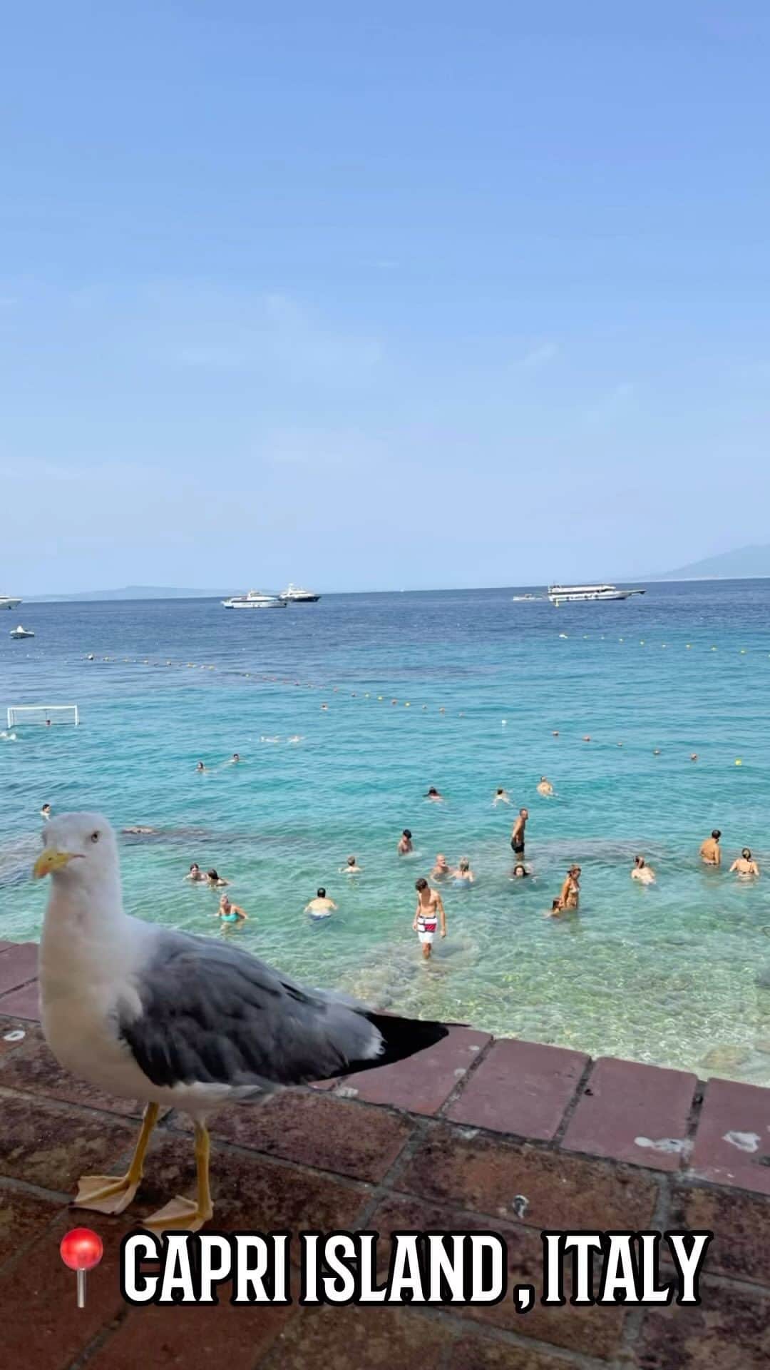 DJ CHIAKIのインスタグラム：「イタリア🇮🇹のナポリ湾に浮かぶセレブ島『カプリ』 ナポリから高速船にのって行けます！」