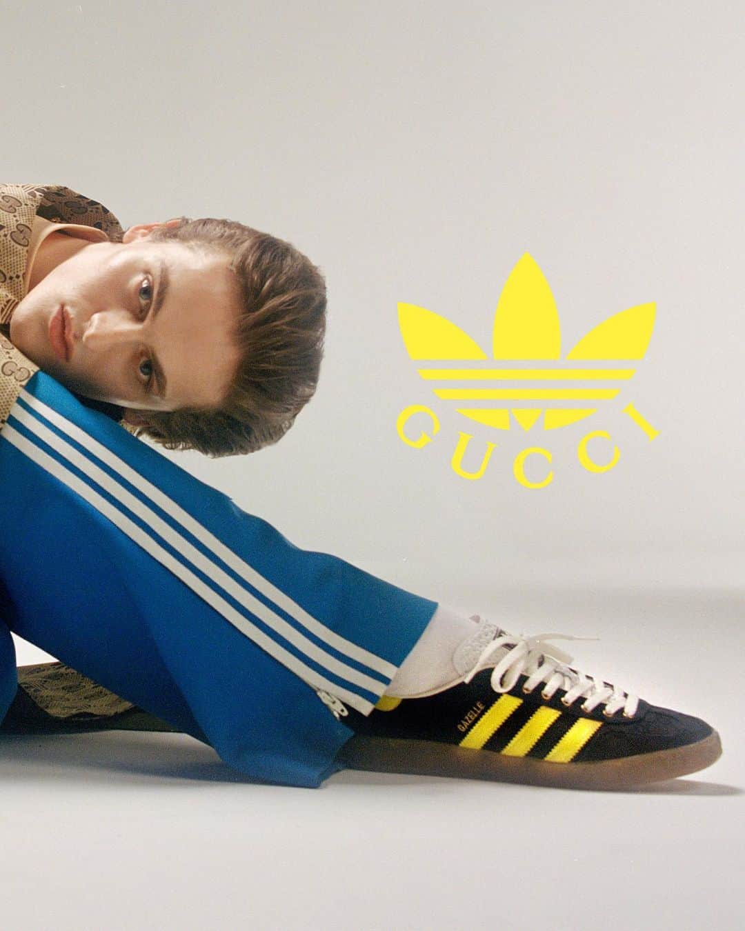 adidas Originalsのインスタグラム：「Bold and bright heritage codes come to the fore of the adidas x Gucci collection’s second chapter. Discover more at the link in bio.   #adidasxGucci」