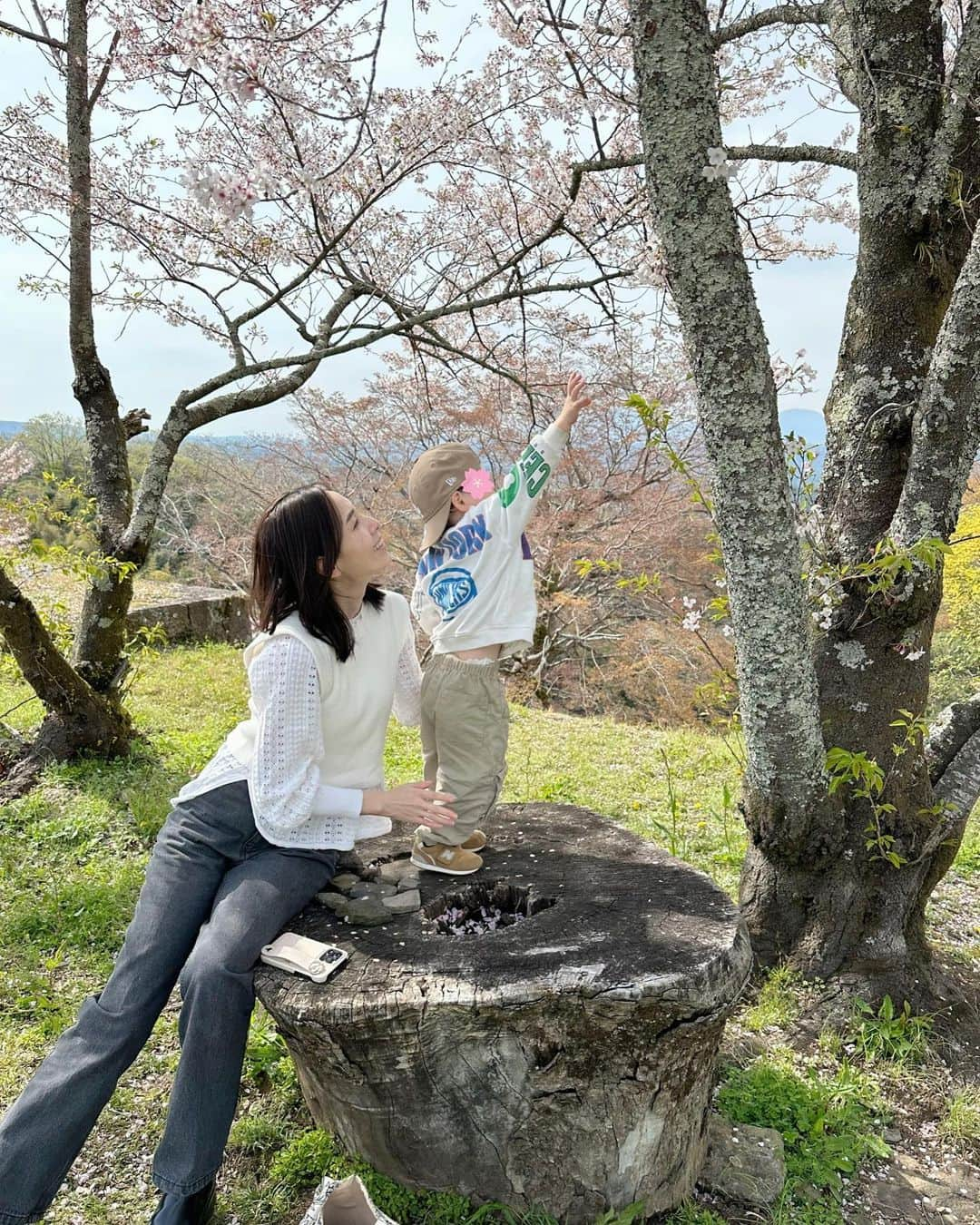 簑島宏美さんのインスタグラム写真 - (簑島宏美Instagram)「4年前にハウルと来て以来の岡城へ🌸 急な階段と長い坂道を1人で登り切った長男。 頼もしく成長する彼の姿を、ハウルもきっと誇らしく思っていることでしょう🌸  3枚目は、満開の桜を見ずに地面ばかり見ている長男…そしてその手に忍ばせていたのはアリでした…🐜 生き物全てを愛する男…良いんだけど、良いんだけどね…😇  #おんせん県おおいた  #岡城跡 #大分県 #大分県竹田市 #岡城さくらまつり #お花見 #お花見スポット #お花見日和 #九州観光 #oitaprefecture #japan #cherryblossom  #japanlife」4月2日 21時11分 - hiromiminoshima