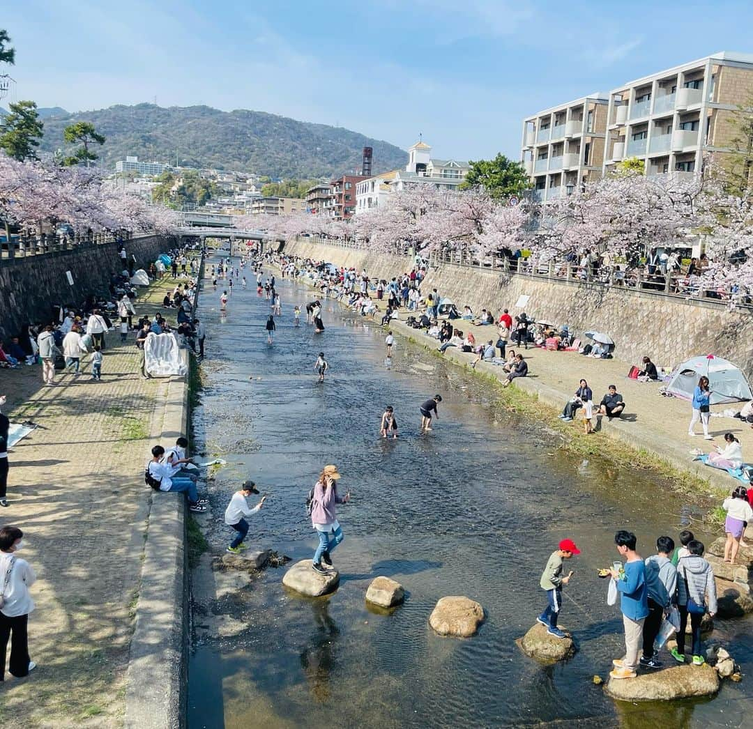 小林万希子さんのインスタグラム写真 - (小林万希子Instagram)「・  🌸芦屋さくらまつり🌸  ようやく賑やかなさくらまつりになりました♡  @yukina__aoi と一緒に レモンサワーとフランクフルトを片手にお花見🌸  お天気もよくて サイコーのお花見日和でした👍  楽しかったー♪ 飲みながらのお花見サイコーー‼️🤣  #芦屋さくらまつり 🌸 #賑やかでした  #レモンサワー #フランクフルト  #プライドポテト  #ご機嫌 💕 #2人とも  #ボトムス  #桜色  #写真撮ればよかった ねー🤣」4月2日 22時15分 - macky1218