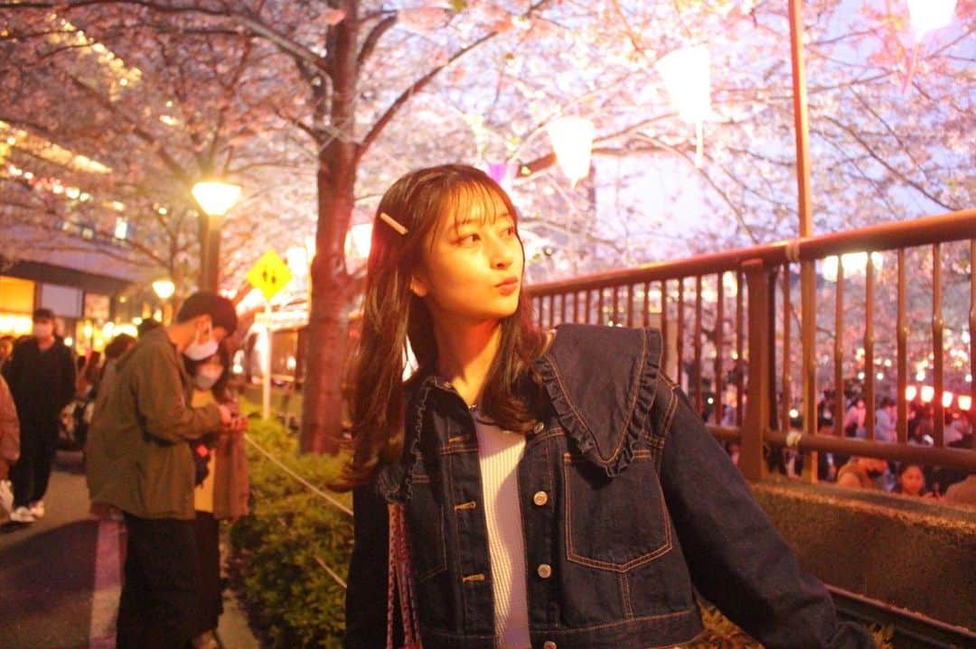 高井千帆さんのインスタグラム写真 - (高井千帆Instagram)「⁡ 今年もぎりぎり桜見れました🌸 暗くなってライトアップされた夜桜もとてもよかったなぁ〜 ⁡ 大好きなお友達がカメラでたくさん撮ってくれたので たくさん載せます☺︎📷」4月2日 22時30分 - chiho_takai_official