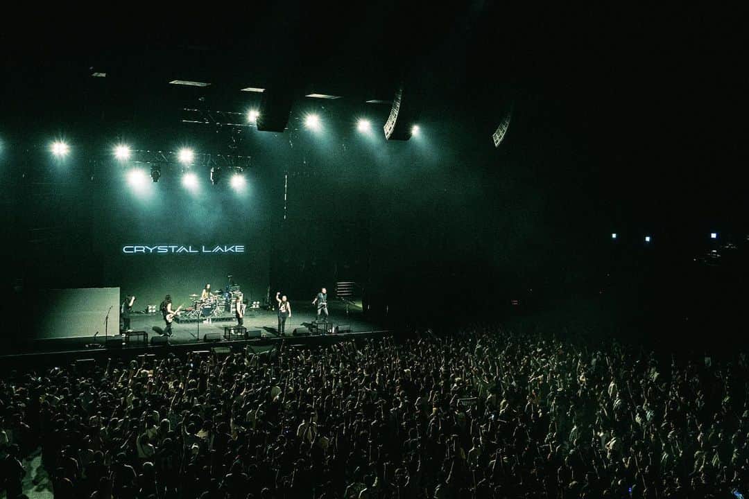 Crystal Lakeのインスタグラム：「. @megaportfest  in Takao, Taiwan  We're back here again! Thank you so much,amazing crawd!  See you soon on our headline tour!  📷: @seijiro243  #CrystalLake  #MegaportFestival2023 #高雄 #台湾」