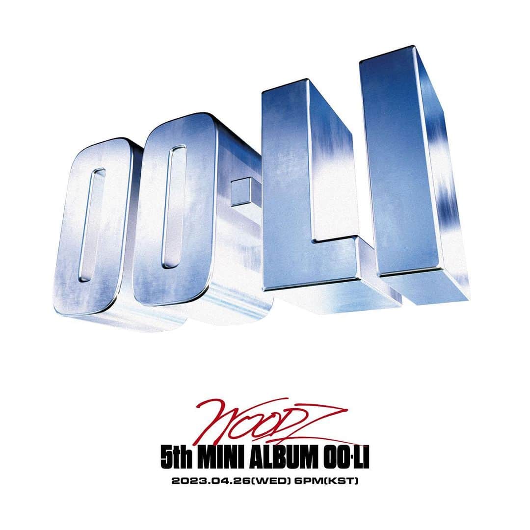 スンヨンのインスタグラム：「WOODZ [OO-LI] PROJECT  WOODZ 5th Mini Album [OO-LI]  2023.04.26(Wed.) 6PM(KST)  #WOODZ #우즈  #WOODZ_5th_Mini_Album #OO_LI  #OO_LI_PROJECT #우리_프로젝트」