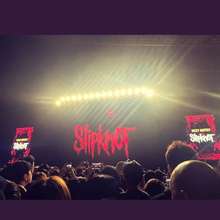 タクマ（コロナナモレモモ）さんのインスタグラム写真 - (タクマ（コロナナモレモモ）Instagram)「KNOTFEST2023　メンズ組で見に行った。Slipknotは、、実在した〜。コリィが日本語でMCしてたー。お辞儀したり、絶対いい人だよね〜。 格好良かった。。。本当に。。  あ、帰りは3人でドライブして帰ったお。(･ิω･ิ)」4月3日 2時04分 - tatatatatatatat_mth2