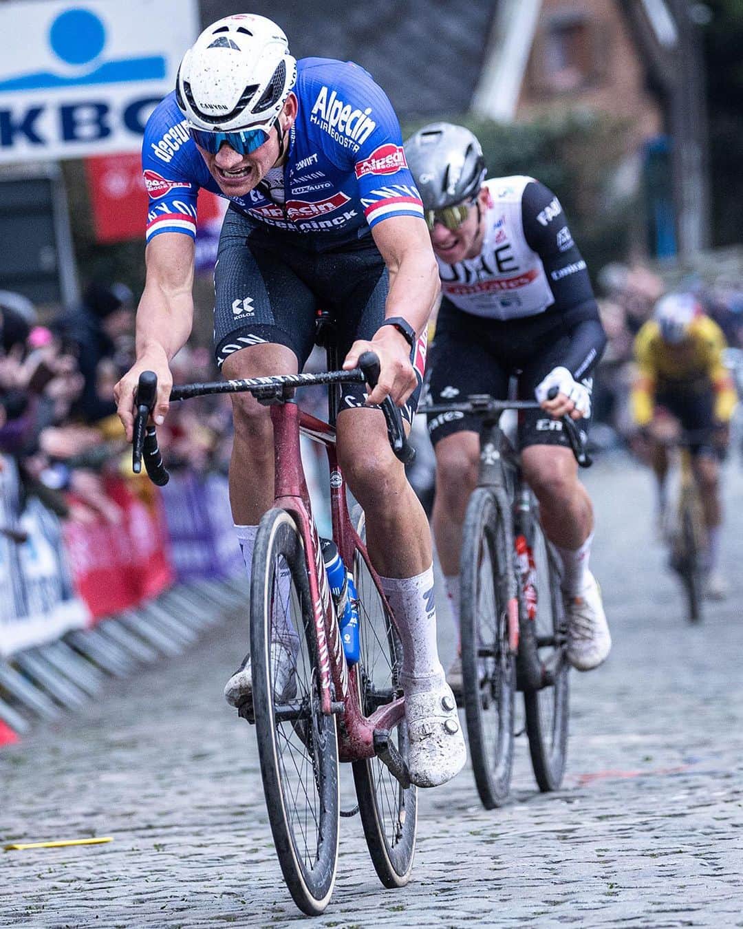 Shimanoさんのインスタグラム写真 - (ShimanoInstagram)「Epic battle on the cobbles in Flanders at the @rondevanvlaanderenofficial, with a bitter sweet second place for @mathieuvanderpoel 👏  #ShimanoRoad #SuperCyclingSunday #RVV23 📸 @leon_van_bon」4月3日 3時08分 - rideshimano
