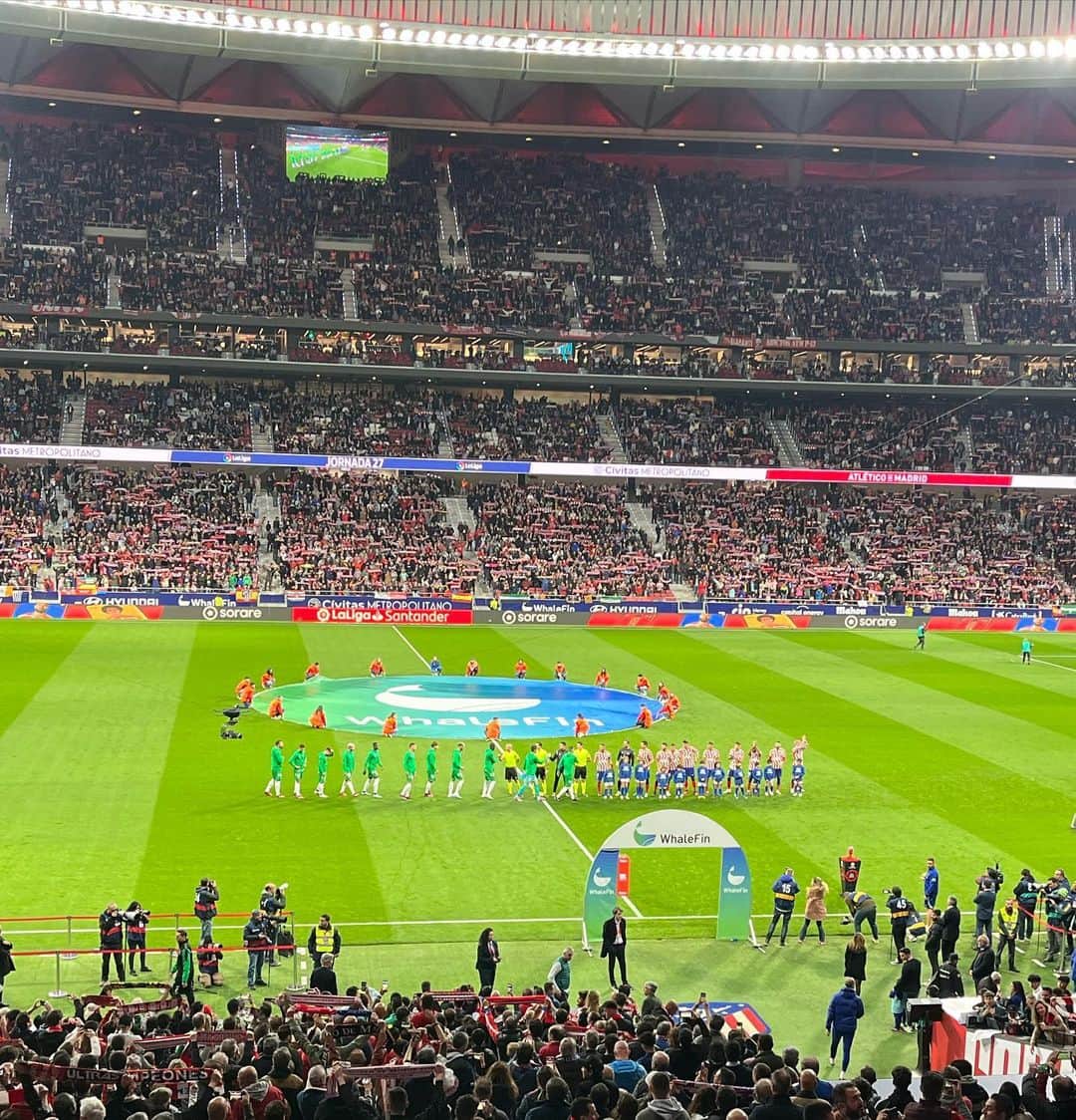 フランシスコ・モリネーロのインスタグラム：「@atleticodemadrid - @realbetisbalompie   @antoniolopez3 ⚽️」