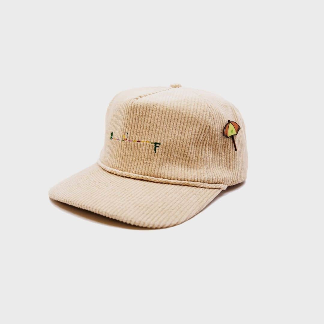 Nick Fouquetのインスタグラム：「NF CORDUROY PIN CAP  100% corduroy baseball cap in Cream  Tonal braided cord along brim  N - - - F embroidery   Embroidered matchstick on reverse side  Varied NF enamel pins throughout  One size fits all  Made in Los Angeles  * * * #NickFouquet #Headwear #NF #Corduroy #Cap #UnmatchableStyle」