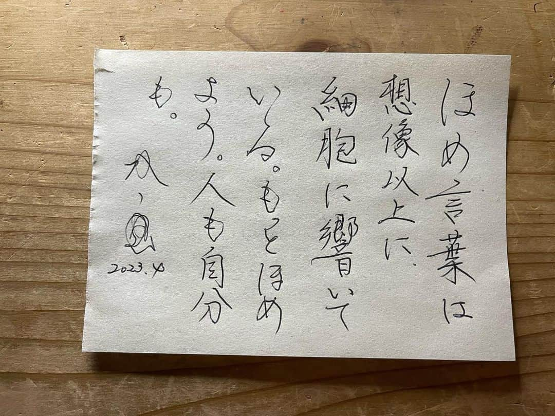 武田双雲さんのインスタグラム写真 - (武田双雲Instagram)「Compliments have a greater impact on cells than one can imagine.  #souun #双雲」4月3日 9時54分 - souun.takeda