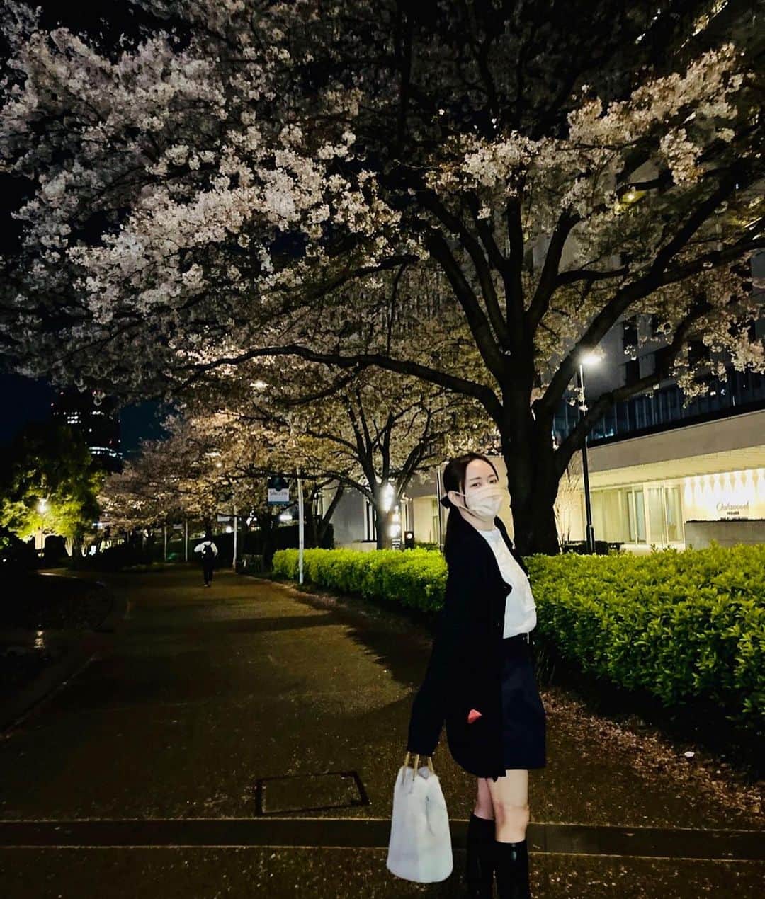 関根理紗さんのインスタグラム写真 - (関根理紗Instagram)「桜が散りそうということで最近はお散歩してました🌸  マヨさんとこでパフェとショートケーキ食べ、その日お店にいた方から🍓のお裾分けしてもらい  帰りは六本木の桜みた！  来月からマンゴーみたいだから楽しみだわ〜🥭」4月3日 10時13分 - sekine.risa