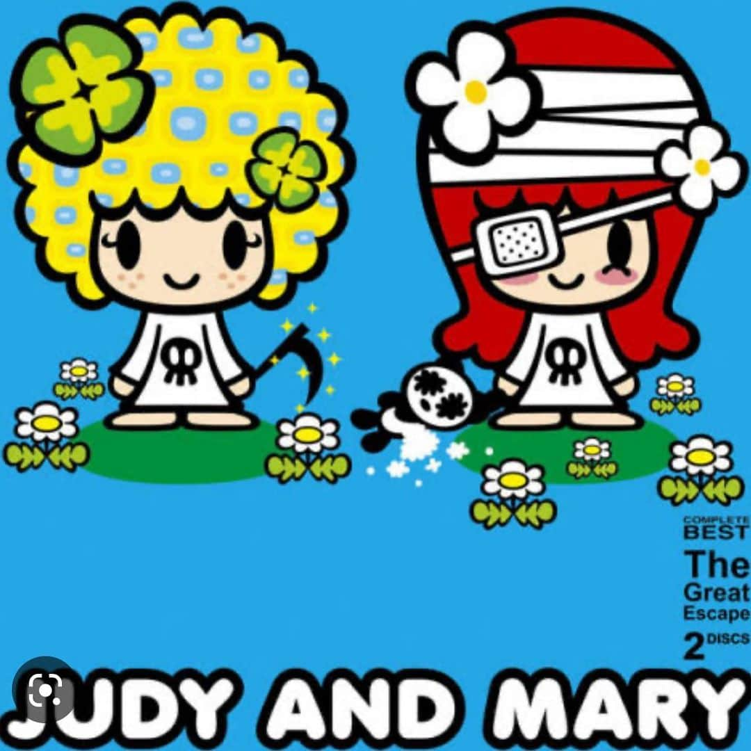 田中秀幸のインスタグラム：「Judy and Mary The complete best. Great escape! 1997  #judyandmary #art」